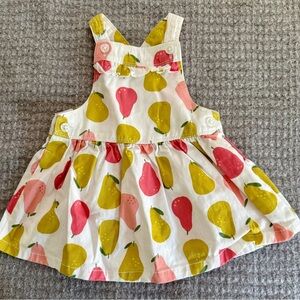 Carter's White Dress with Yellow and Pink Pears